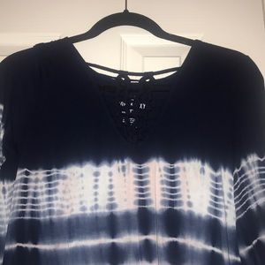 long sleeve tie dye tee from american eagle